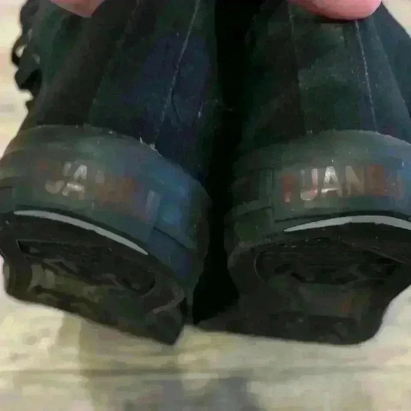 Yuabu lace up black shoe boots size 38 - Picture 5 of 7